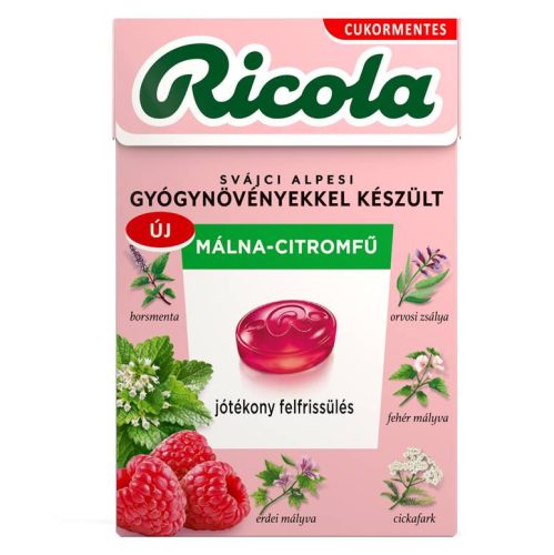 Ricola Cukorka Málna-Citromfű 40G (e)