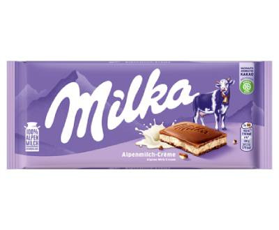 Milka Táblás Csokoládé Alpine Milk Cream 100G (e)