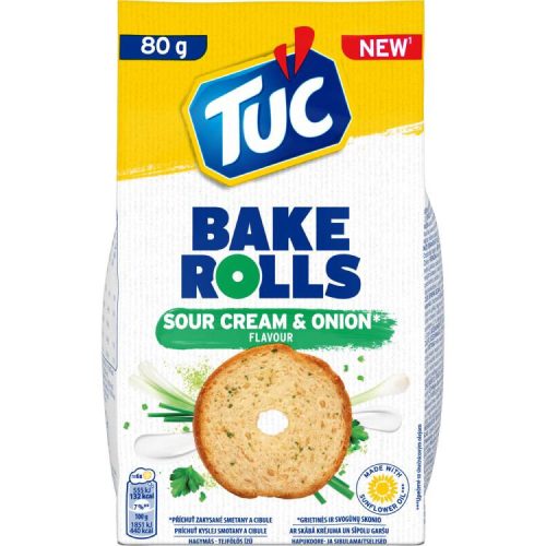 Tuc Bake Rolls Hagymás-Tejfölös 80G (e)