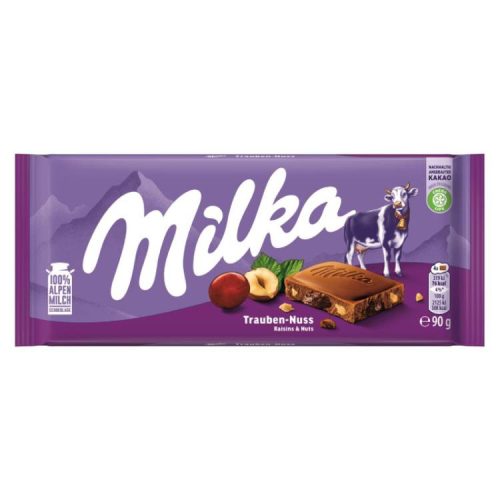 Milka Csokoládé Mazsola-Mogy.90G (e)
