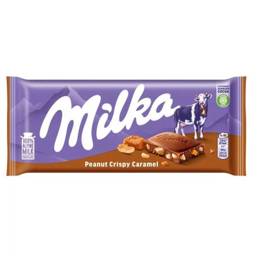 Milka Csokoládé Peanut Crisp 90G (e)