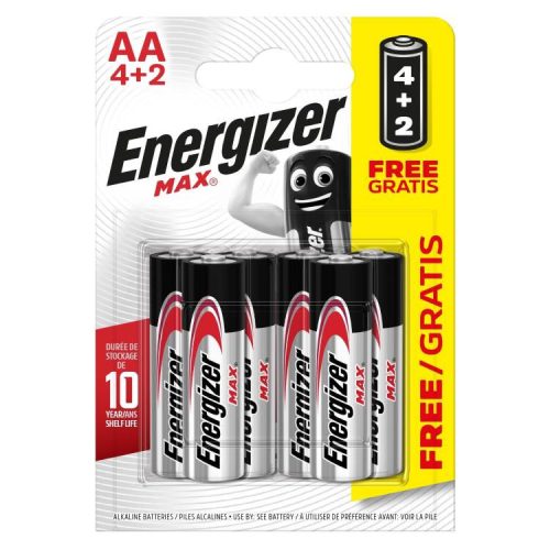 Energizer Elem Max Ceruza Aa 4+2Db (e)