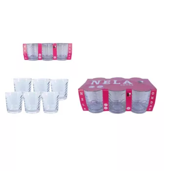 Pohár Üveg Vizes 250ml 6 Darabos (8/#_240/rkl)