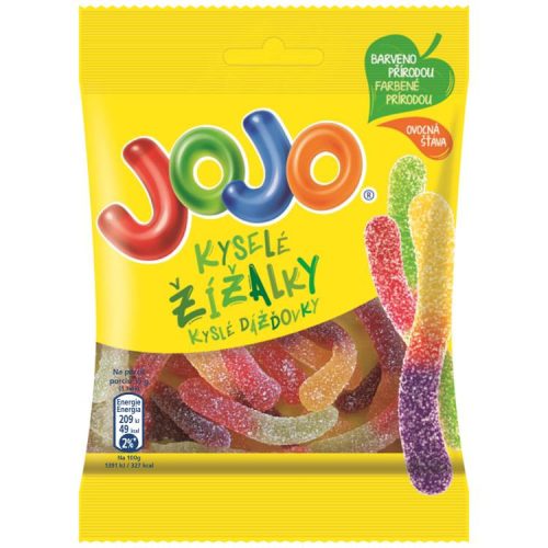 Jojo Gumicukor Sour Worm 80G (e)
