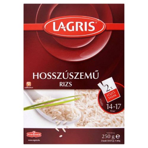 Lagris Rizs Hosszúszemű 2X125G (e)