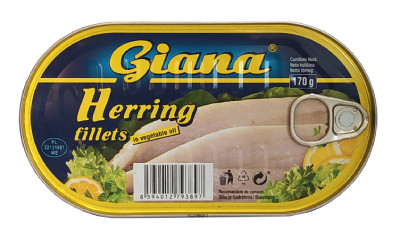 Giana Heringfilé Olajban 170G (e)