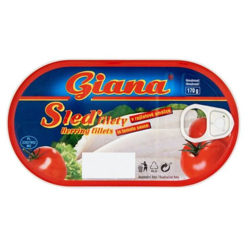 Giana Heringfilé Paradicsomos 170G (e)