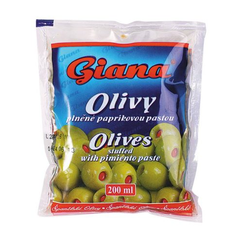 Giana Olivabogyó Zöld/Paprikával 195G (e)