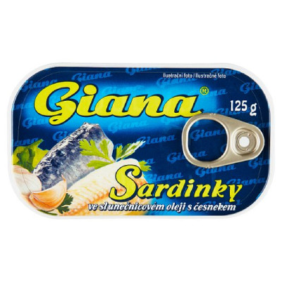 Giana Szardínia Fokhagymás 125G (e)