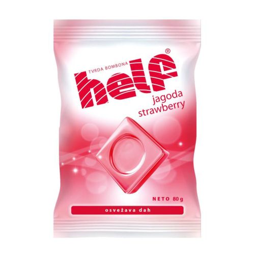 Helf Keménycukorka Strawberry 80G (e)