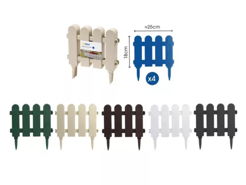 Gardul din plastic poate fi perforat H18cm*26cm 4 buc