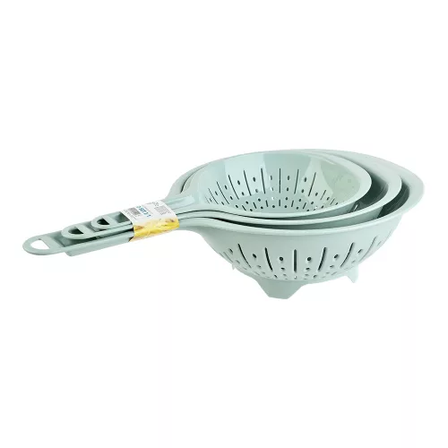 Tésztaszűrő Nyeles Műanyag 3 Darabos 16-19-23cm (6/#_426/rkl)