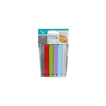 Clemă de închidere sac Plastic 6 buc