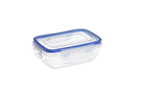 Tároló Doboz Szögletes Alacsony Patentzáras 600ml K328 (6/#_600/rkl)