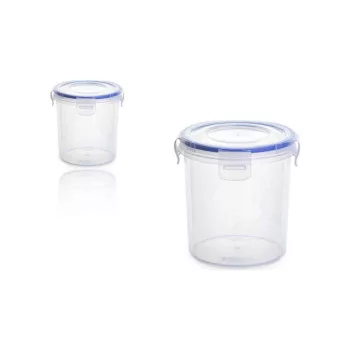 Tároló Doboz Kerek Patentzáras 1000ml K334 (6/#_300/rkl)