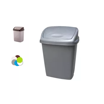Coș de gunoi basculant pătrat 18 litri K063