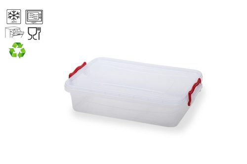 Recipient pătrat plat 1,5 litri cu capac K117