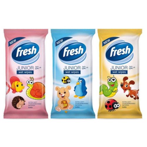 Fresh Junior Nedves Törlőkendő 15Db (e)
