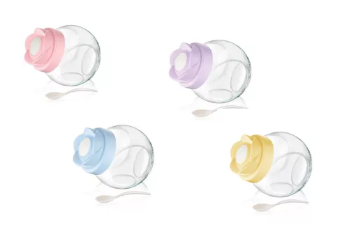 Fűszertartó Üveg Kanállal 750ml M-221 (24/#)