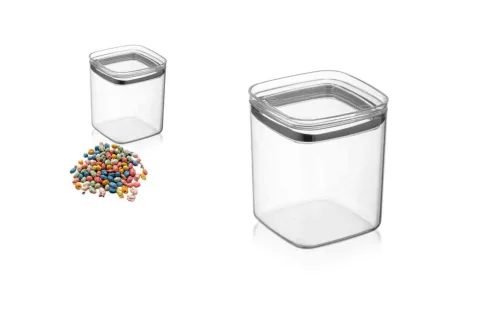 Tároló Doboz Szögletes Víztiszta Műanyag 1400ml (24/#)