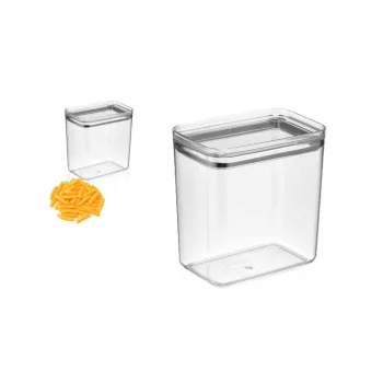 Tároló Doboz Téglalap Víztiszta Műanyag 2100ml (24/#)