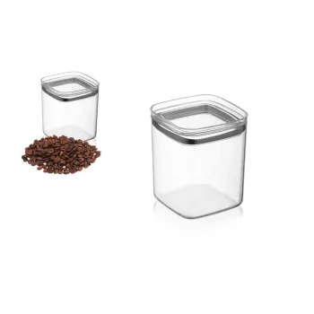 Tároló Doboz Szögletes Víztiszta Műanyag 1000ml (24/#)