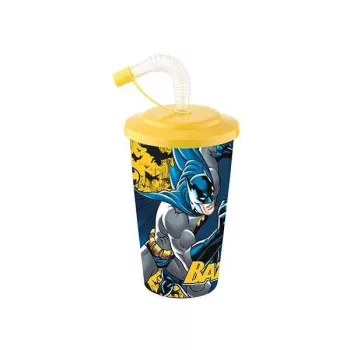 Pohár Szívószállal Batman 400ml TP513-50 (36/#)