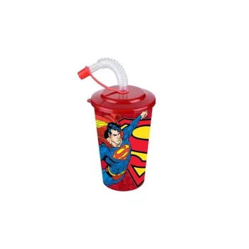 Pohár Szívószállal Superman 400ml TP513-51 (36/#)