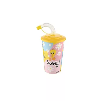Pohár Szívószállal Tweety 400ml TP513-53 (36/#)