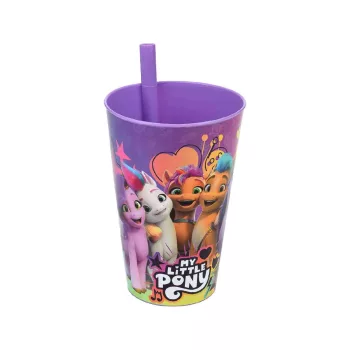 Pohár Szívószállal My Little Pony 400ml TP512-60 (72/#)