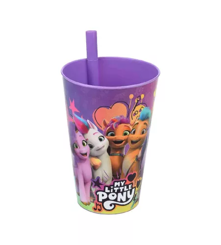 Pohár Szívószállal My Little Pony 400ml TP512-60 (72/#)