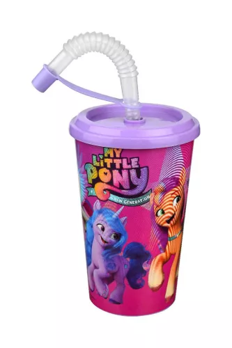 Pohár Szívószállal My Little Pony 400ml TP513-60 (36/#)