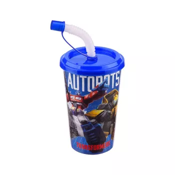 Pohár Szívószállal Transformers 400ml TP513-64 (36/#)