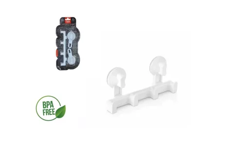 Umeraș Perete Aspirator 4 Cârlige Plastic L-00722