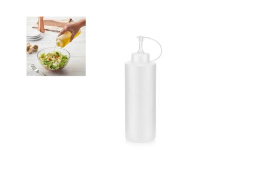 Saucenpressflasche 600 ml mit weißem Verschluss L-00810-1 (20/#)