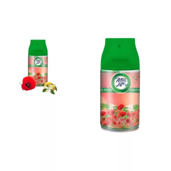   Miss Life Légfrissítő Utántöltő Készülékbe 250ml Red Poppy és Lemon Citrus (6/#_192/sor_2112/rkl)