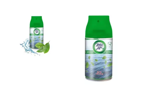 Miss Life Légfrissítő Utántöltő Készülékbe 250ml Ocean Breeze és Citrus Leaf (6/#_192/sor_2112/rkl)