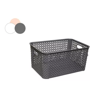 Coș pătrat Efect Rattan 5 Litri