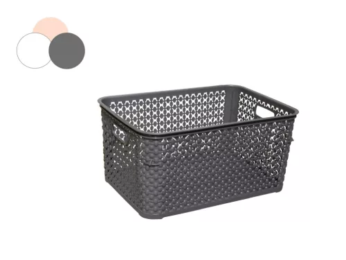 Coș pătrat Efect Rattan 5 Litri