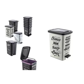 Coș de gunoi cu pedală Decorativ Slim 8 Litri S121-1