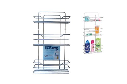Raft de perete cromat 3 piese 40267