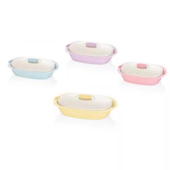 Bol cu ​​capac plastic oval 2 litri BG-341