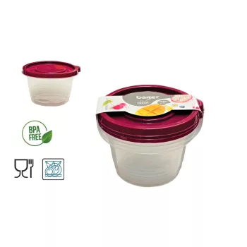   Ételes Tároló Doboz Szett Kerek 3 Darabos 3*1230ml BG-661 (27/#)