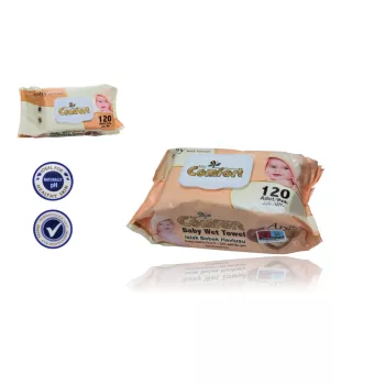   Nedves Törlőkendő My Comfort 120 Darabos Argán Olajjal Alkohol Mentes Fliptop Zárókupakos (24/#_840/rkl)