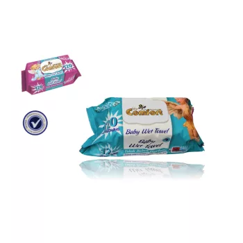   Nedves Törlőkendő My Comfort 120 Darabos Alkohol Mentes Fliptop Zárókupakos (24/#_840/rkl)