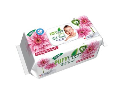 Pufy Fresh Nedv.Törlők.Gerbera 120Db (e)
