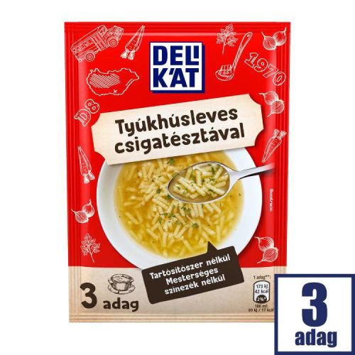 Delikát Tyúkhúsleves Csigat.40G (e)