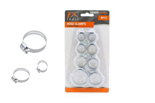 Rohrschelle aus Metall, 8 Stück, verschiedene Größen, CY8880500
