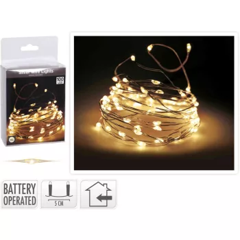   (Karácsony) Fényhuzal 100 LED Meleg Fehér AX9702040 (24/gy_48/#)