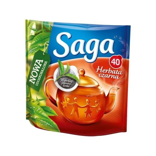 Saga Fekete Tea Filteres 40Db (e)
